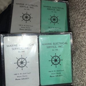 New! Set of 4 sealed Vintage Redislip playing cards